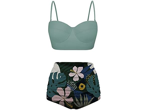 Angerella Girls (L) Swimsuits Retro Halter Bikini