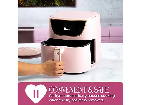 Paris Hilton Air Fryer, Large 6-Quart Capacity