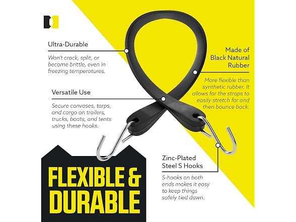 DC Cargo (Pack of 50) Tarp Securing Straps
