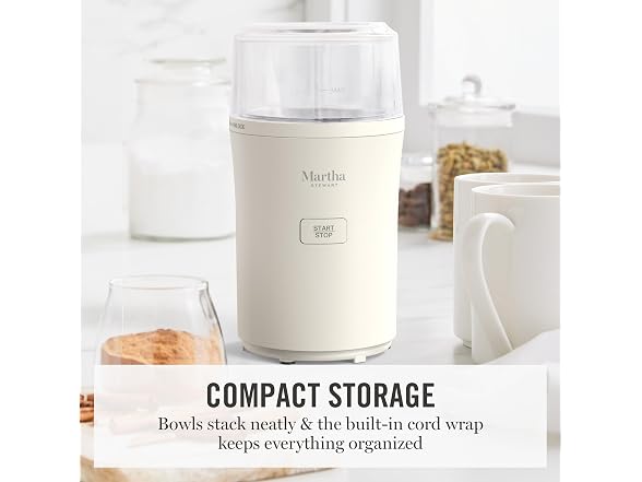 Martha Stewart Electric Coffee & Spice Grinder Cream