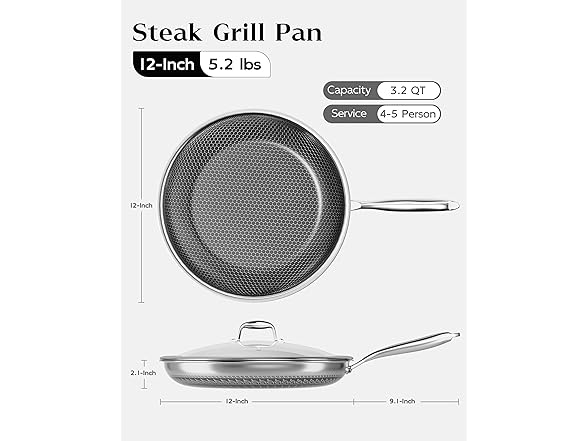 XBM Nonstick Frying Pan with Lid