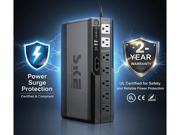 SKE UPS Battery Backup 425VA/240W
