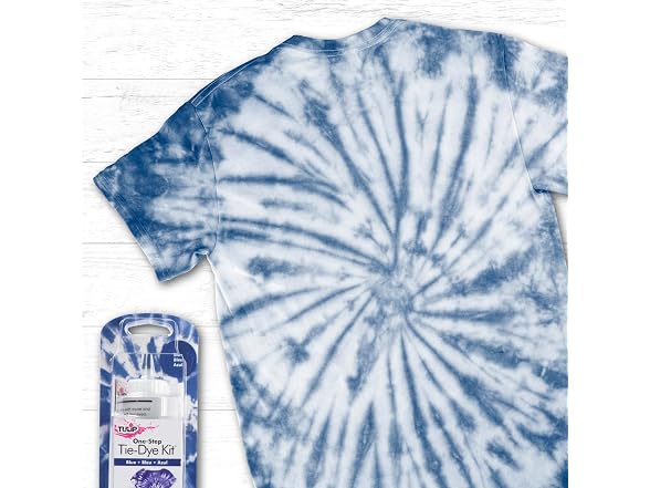 Tulip One-Step Tie-Dye Kit, Vibrant Colors for Fabric, Blue