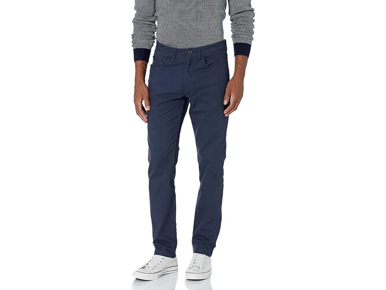 Amazon Essentials Men's Chino, Slim-Fit pants with 5-Pockets, Comfort Stretch, 28W x 32L, Navy (Previously GoodThreads)