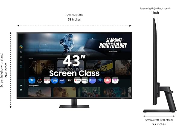 Samsung 43" UHD Monitor | LS43FM702UNXZA