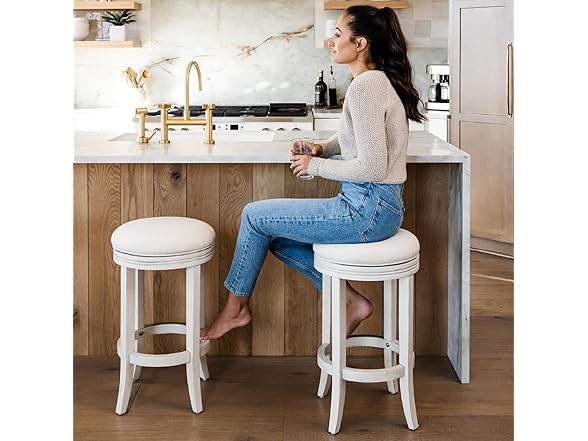Maven Lane Eva 26" Swivel Counter Stool