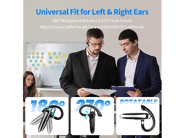 Mosyxe Wireless Headset with Microphone