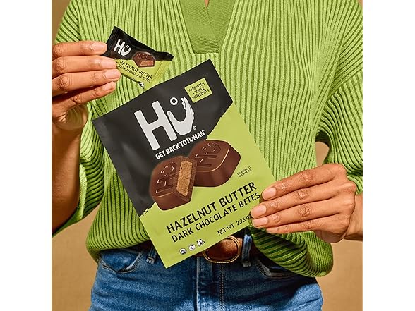 Hu Hazelnut Butter Dark Choc Bites 6pk