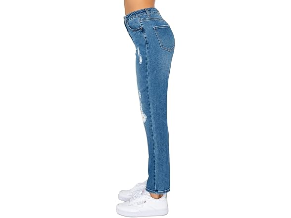 WAX Jean Women (13) Mom Blown Out Knee Jean