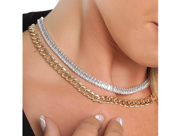 Endlessly Silver Choker Necklace 14" - 16"