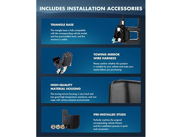 Towing Mirrors Chevy GMC 1988-98