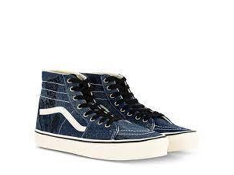 Vans SK8-HI Unisex, Navy, 4.5 Men / 6 Women