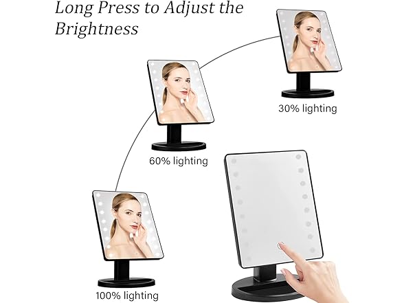 KOOKIN Lighted Vanity Makeup Mirror