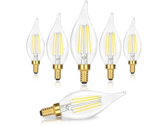 GoBright 6-Pk E12 LED Candelabra Bulbs