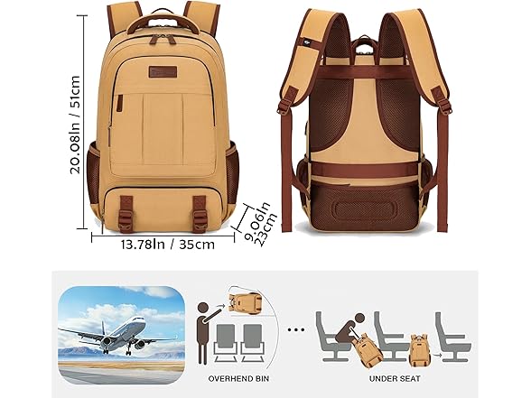 Yellow 17.3" Laptop Backpack