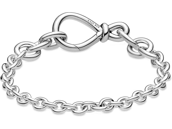 PANDORA Chunky Infinity Knot Chain Bracelet (Open Box)