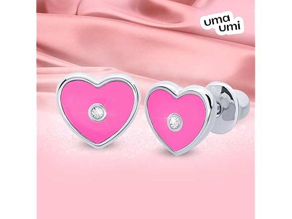 UmaUmi Sterling Silver Heart Earrings