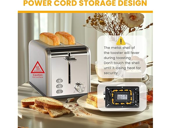 Simple Deluxe 2-Slice Toaster