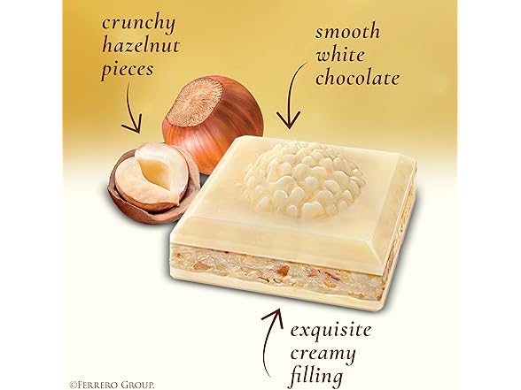 Ferrero Rocher White Choc Hazelnut Bars