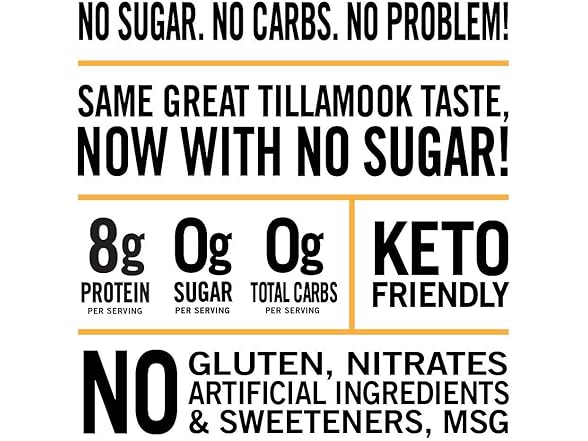 1CT Tillamook Zero Sugar Original Keto Smoke Sausage