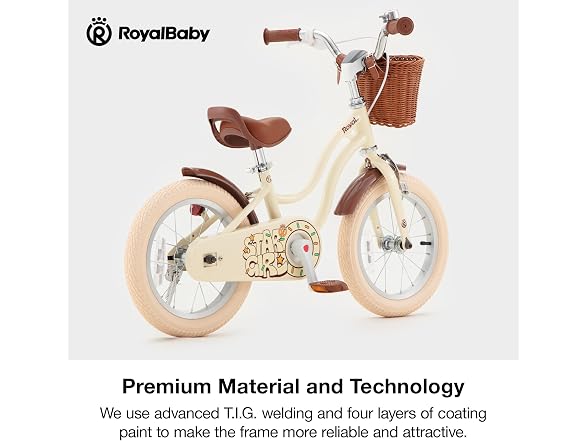 RoyalBaby Girls Bike, Stargirl EZ Kids Bike, 14 Inch