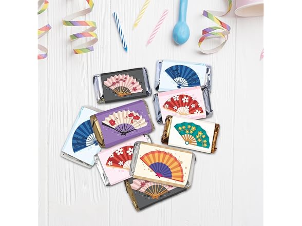 Folding Fans Candy Wrappers 54ct