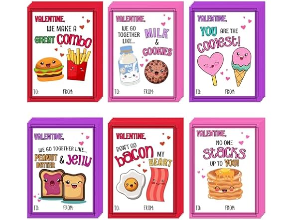 Ungirds 30 Pack Valentines Day Cards