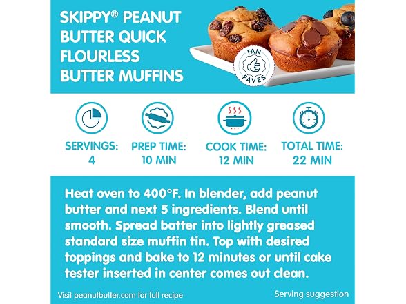 2PK SKIPPY Natural Peanut Butter Creamy Twin Pack, 40 Ounces