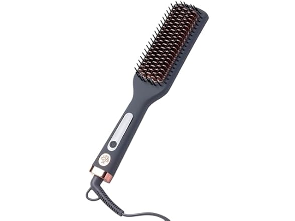 Hairitage Heated Ceramic Straightening Brush for Blowouts