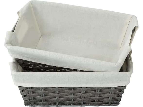 Suptinwear Waterproof & Washable Plastic Woven Basket