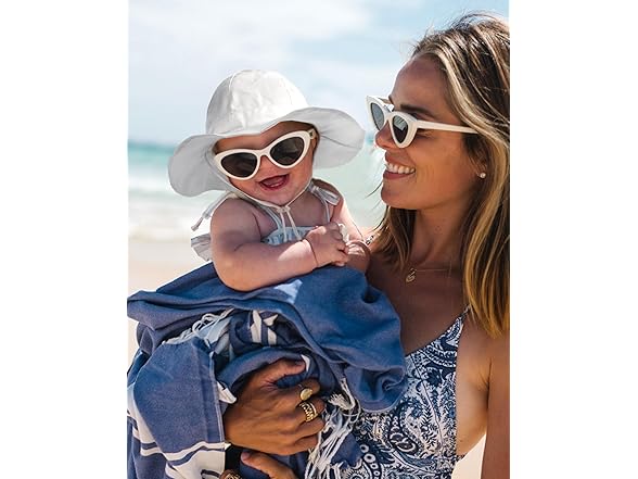 FURTALK Baby Sun Hat White pink 0-6M