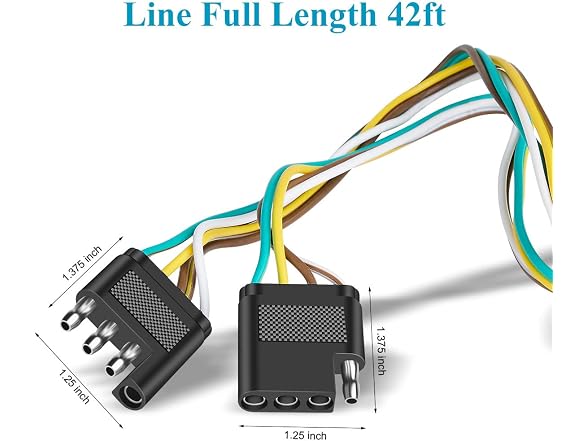 SUZCO 42' 4 Way Flat Trailer Light Wiring C