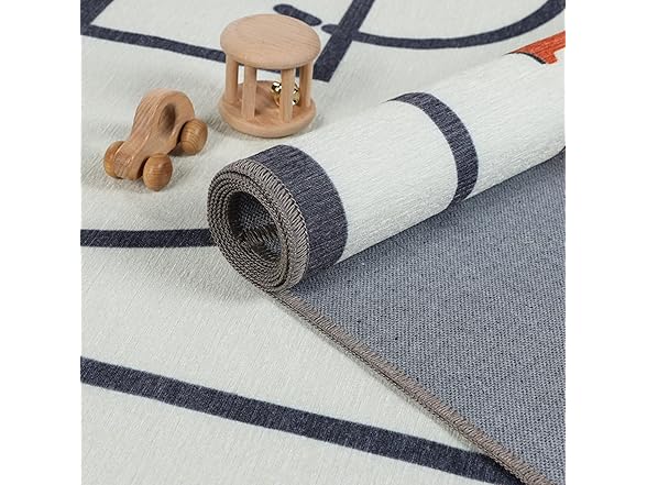 Superior 4'x6' Basketball Non-Slip Kids Rug