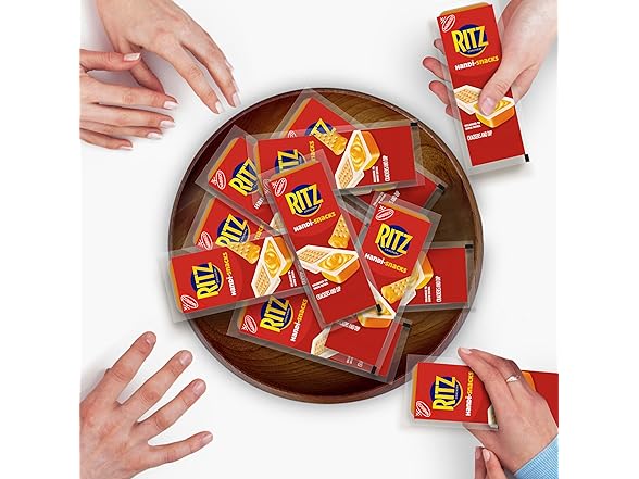 20PK Handi-Snacks RITZ Crackers 'N Cheesy Dip Snacks