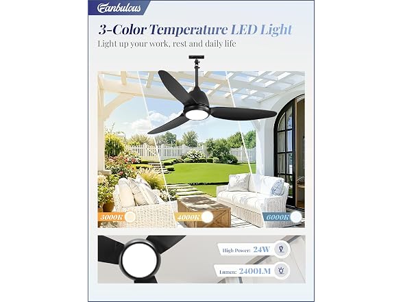 Fanbulous 42" Outdoor Ceiling Fan