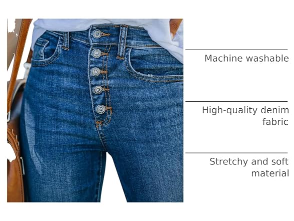 Bisual Women (16) High Waisted Bell Bottom Jeans