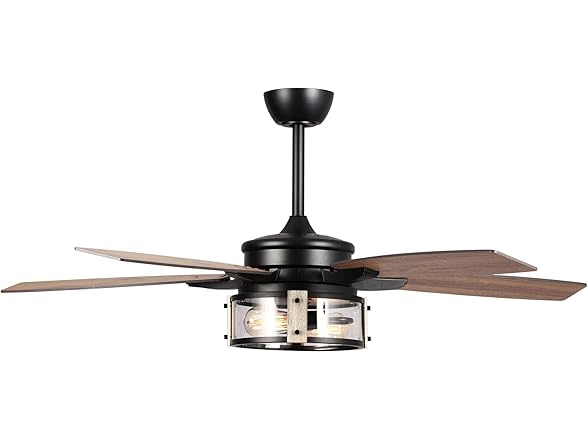 Parrot Uncle F6331110V 52" Black Ceiling Fan