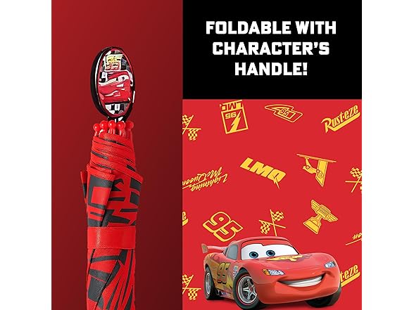 Disney Kids Lightning McQueen Umbrella