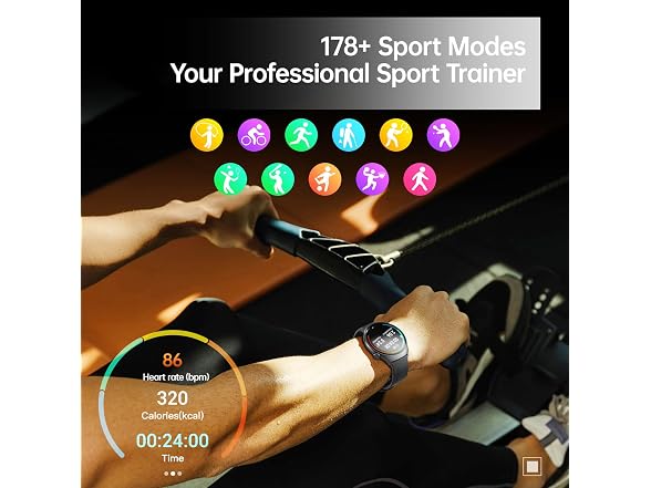 Weofly Weofly Curve Smart Watch for Women Men,
