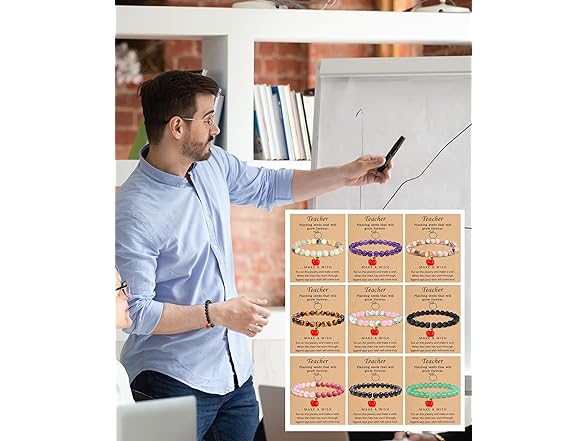 BOMAIL Teacher Appreciation Bracelet 9pc