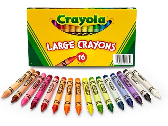 Crayola Large Crayons - 16-Per Box