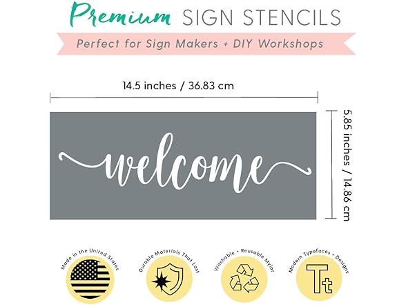 Calligraphy Stencilling Set