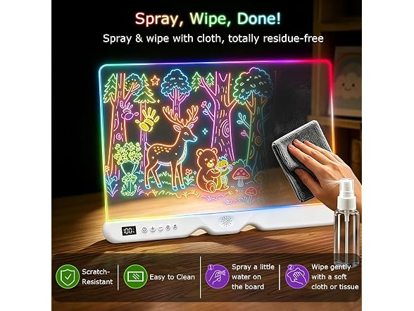 ZONMXET LED Drawing Board for Kids