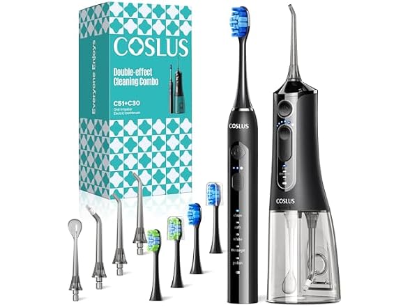 COSLUS W1644 Water Dental Flosser Pick for Teeth