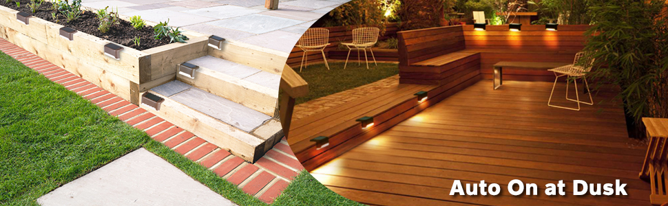 8-Pk Solar LED Deck & Step Lights- Choose Color - Gallery 39