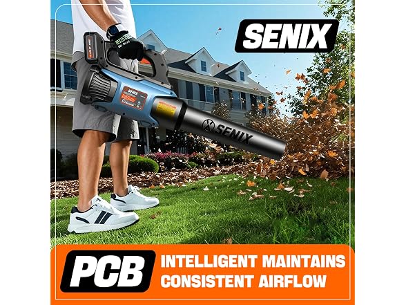 SENIX 20V Max Cordless Leaf Blower - Gallery 6