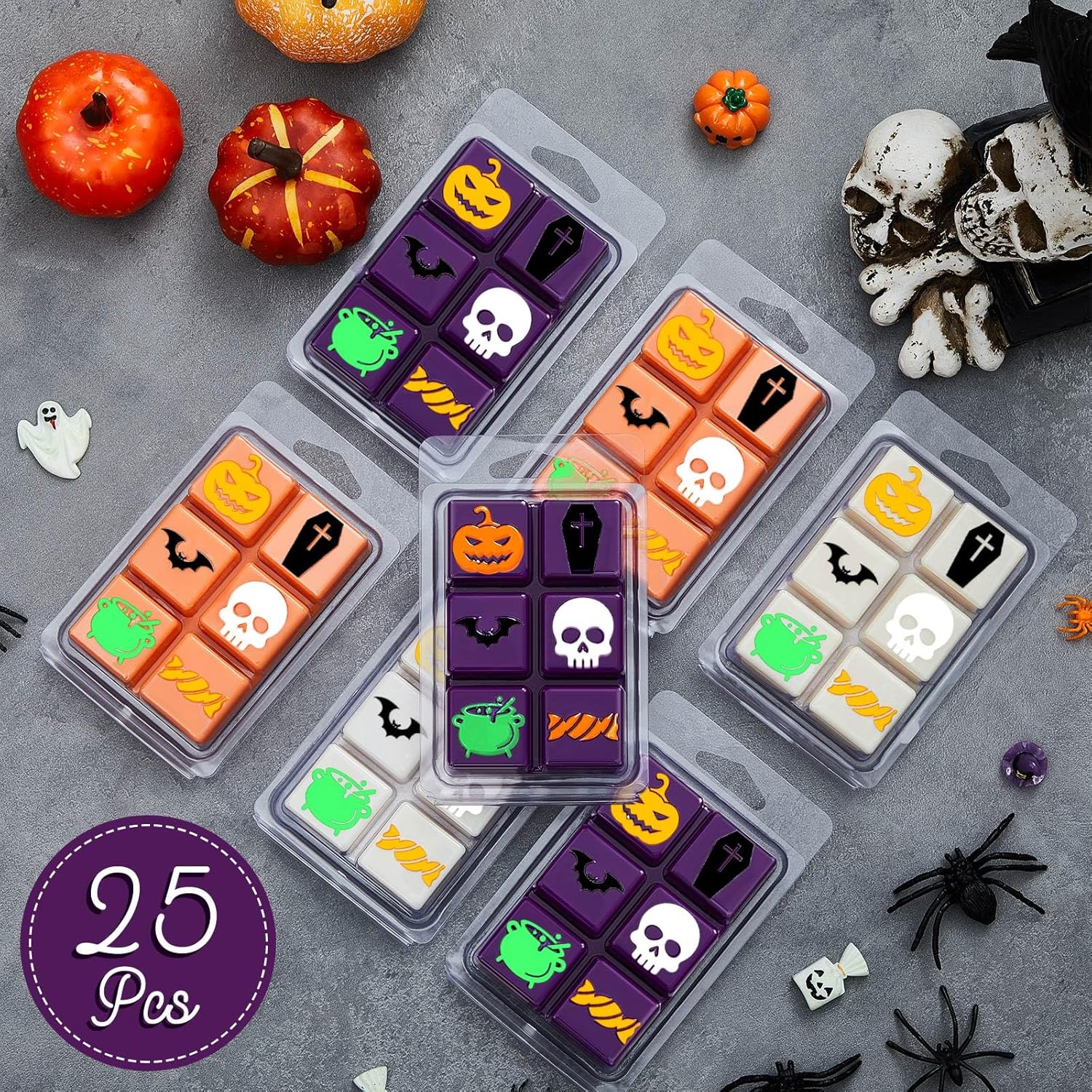25 Pcs Halloween Wax Melt Molds - Gallery 7