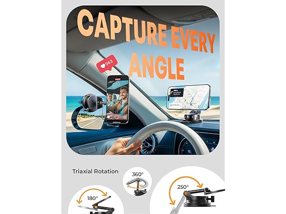 LISEN Vacuum Magnetic Phone Holder