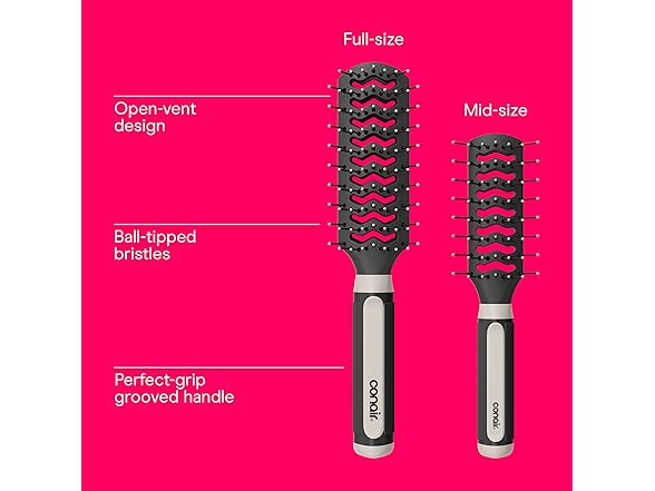 Conair Conair Salon Results 6-Piece Hairbrush S