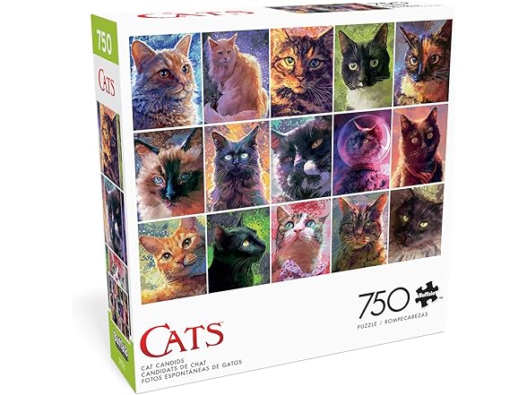Louise Goalby - Cat Candids - 750 Piece Jigsaw Puzzle